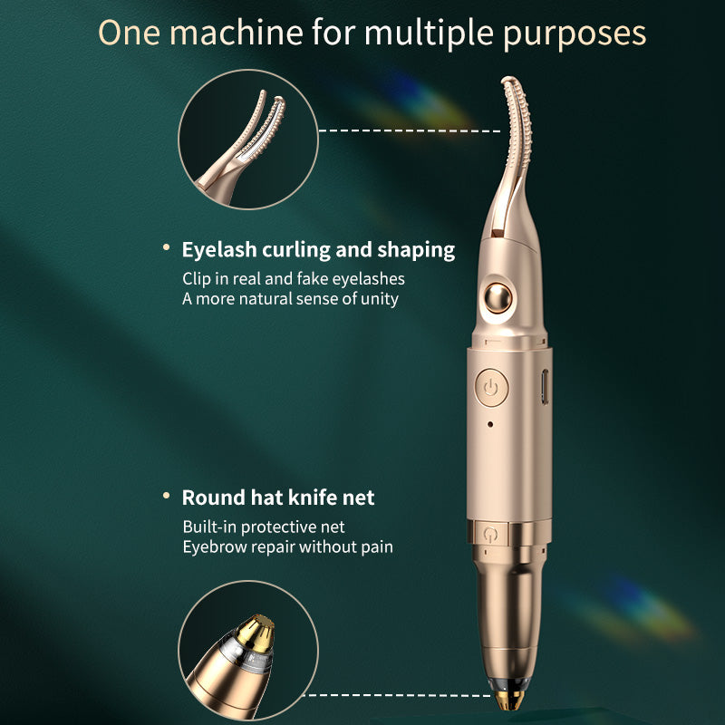 2-in-1 Heated Lash Curler + Brow Trimmer
