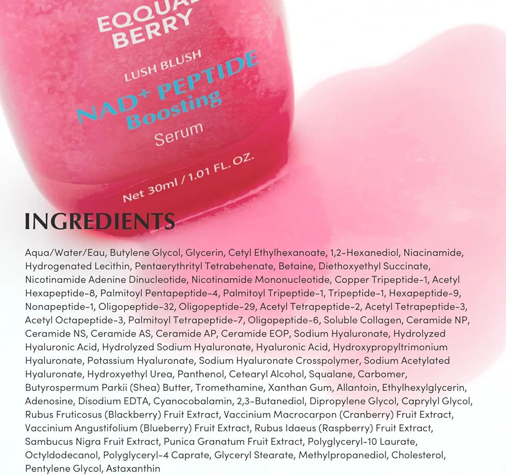 EQQUALBERRY NAD+ Peptide Boosting Serum